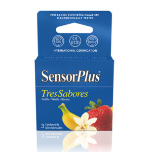 Preservativos Sensor Plus Tres Sabores