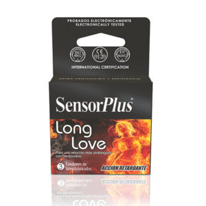 Preservativos Sensor Plus Long Love Retardante