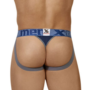 Athletic Jockstrap Thongs Azul Oscuro Xtreme [M-L-XL]