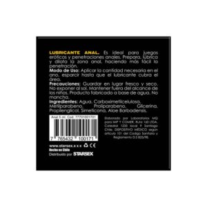 Lubricante Anal Starsex Sachet 5 ml
