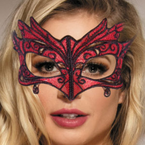 Mascara de Encaje Rojo Mod. 2