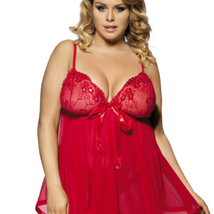 Babydoll Candela Rojo Intenso [Talla XL/2XL]