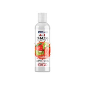 Lubricante 4 en 1 Sabor Placeres de Fresa y Kiwi