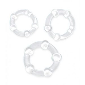 Set de Anillos Stay Hard – Transparente