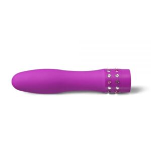 Mini Vibrador Con Joyas De Fantasía Purpura