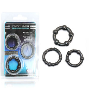 Set de Anillos Stay Hard-Negros