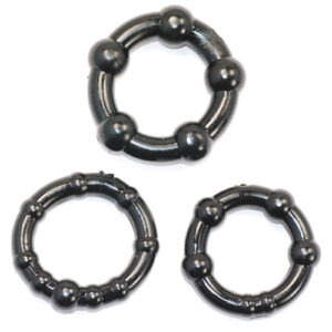 Set de Anillos Stay Hard-Negros