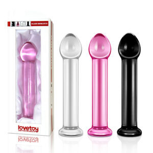 Dildo De Cristal 7″ Flit “Liso Recto” Black