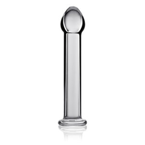 Dildo De Cristal 7″ Flit “Liso Recto” Transparente