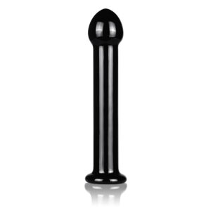 Dildo De Cristal 7″ Flit “Liso Recto” Black