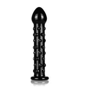 Dildo De Cristal 7″ Mike “Perlas Recto” Black