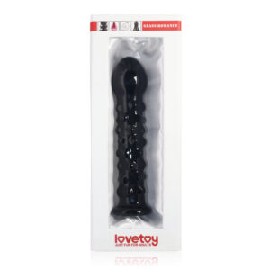 Dildo De Cristal 7″ Mike “Perlas Recto” Black