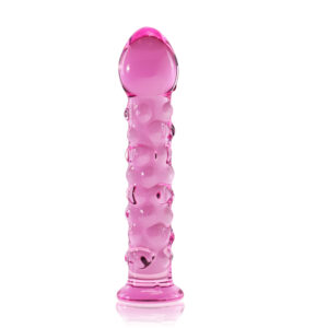 Dildo De Cristal 7″ Mike “Perlas Recto” Rosado