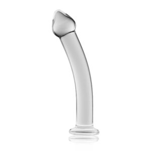 Dildo De Cristal 7,5″ Robert “Liso Curvo” Transparente