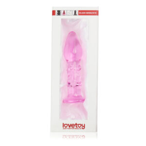 Plug Anal De Cristal 5.5″ Glass Romance Rosado