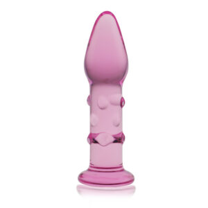 Plug Anal De Cristal 5.5″ Glass Romance Rosado