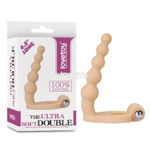 Anillo con dildo Ultra Soft Double