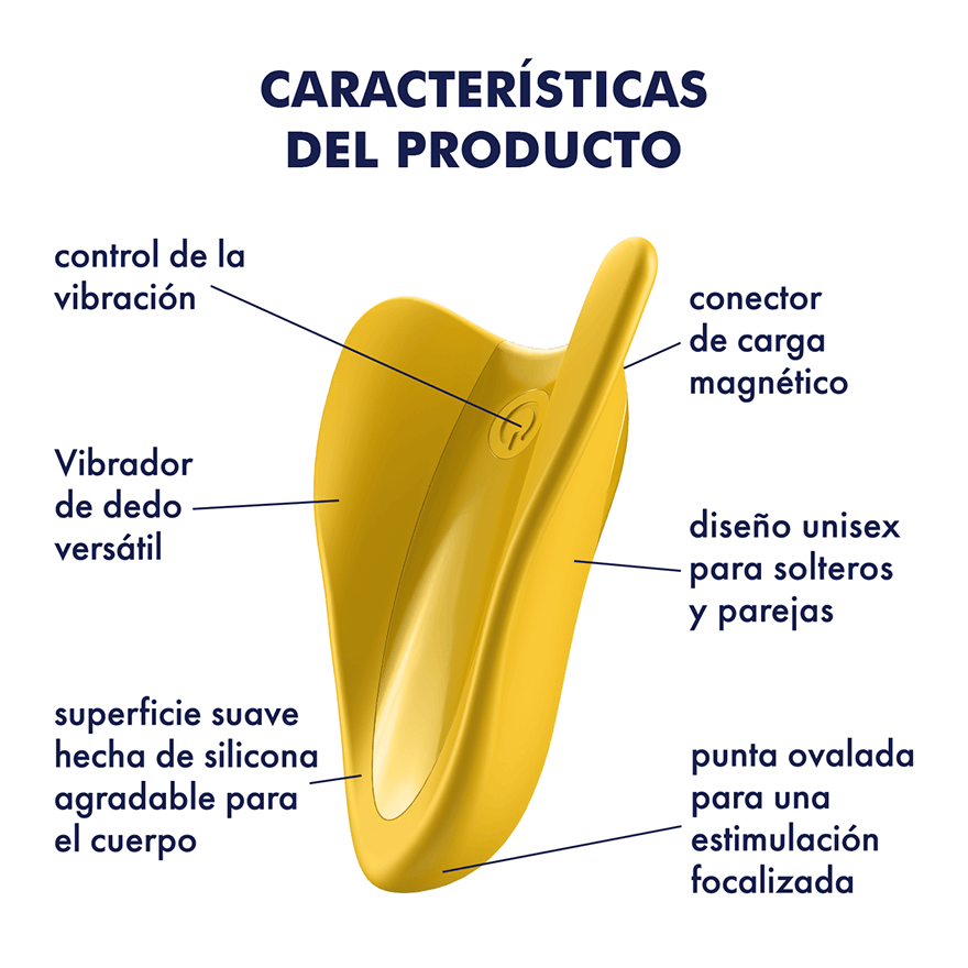Satisfyer High Fly Yellow Finger Vibrator Caracteristicas Del ProductoG6lLO7NWboHs1