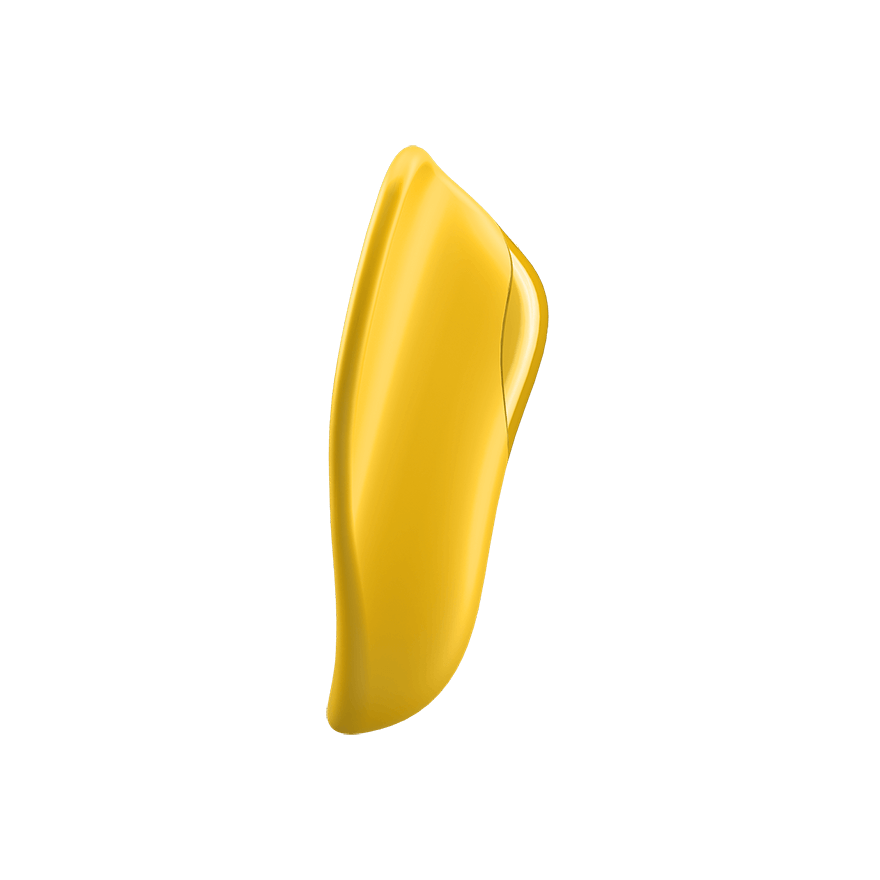 Satisfyer High Fly Yellow Finger Vibrator Side View